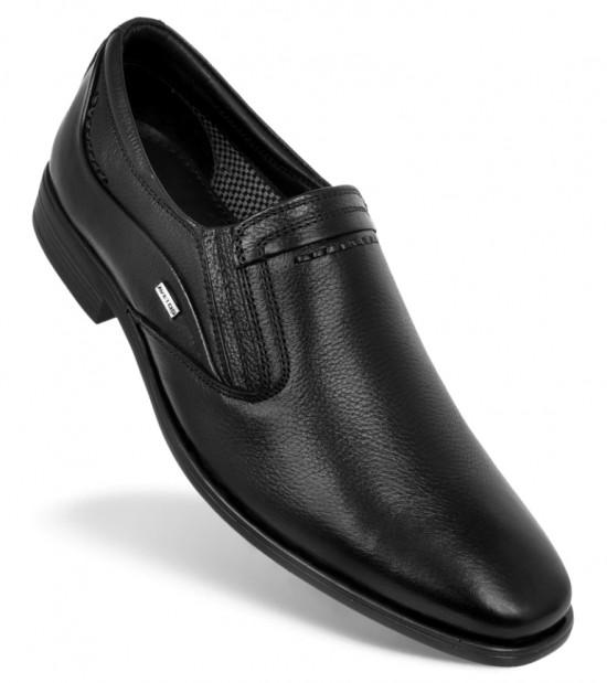 Avetos Black Slip On Formal Shoes Mens Av 5114