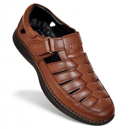 Avetos Tan Leather Bantu Shoes AV615