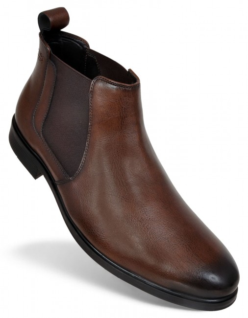 Brown Chelsea Boots Shoes For Men DM 1050 -DelMuro