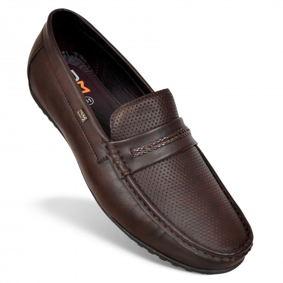 Brown Loafers For Men DM 1042 -DelMuro