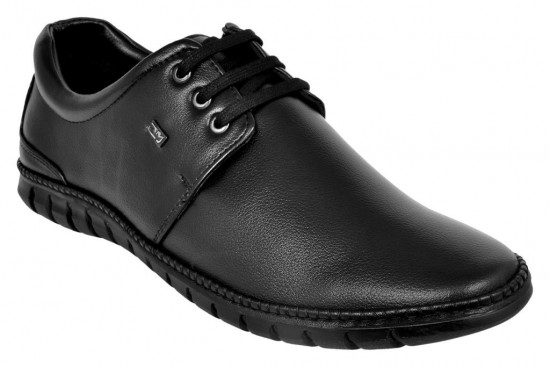 Black Stylish Silp On Shoes For Men DM 1015-DelMuro