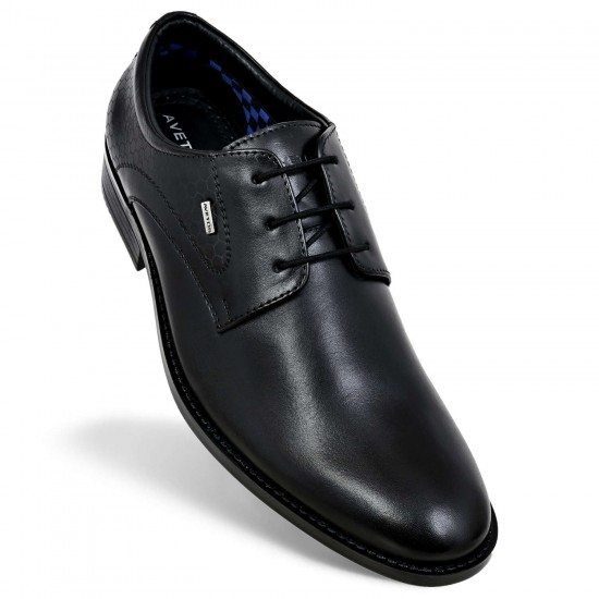 Avetos Black Mens Formal Leather Shoes AV 5181