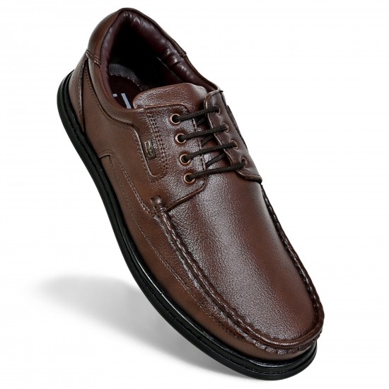 Mens Brown Lace up Casual Shoes DM 1052 -DelMuro