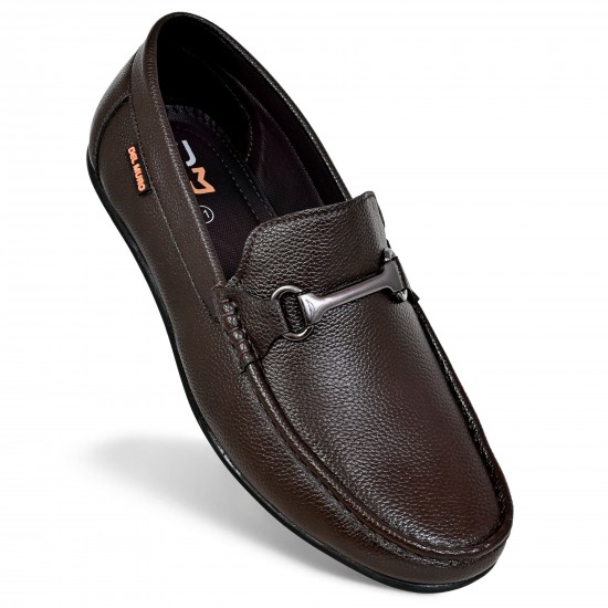 Brown Formal Loafers For Men DM 1062 -DelMuro
