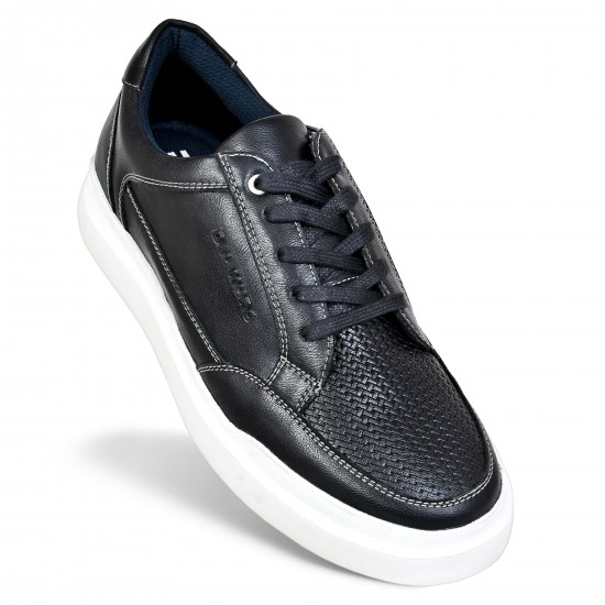 Navy Blue Casual Shoes For Men DM 1067 -DelMuro