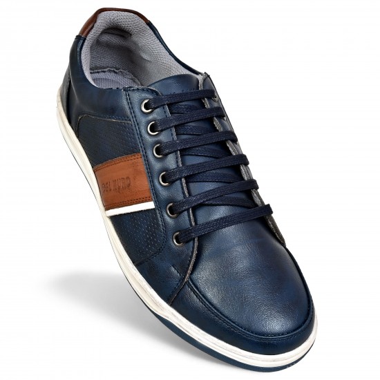 Navy Blue Casual Shoes For Men DM 1065 -DelMuro