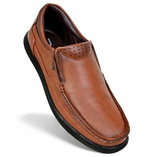Tan Casual Slip-On Shoes DM 1051 -DelMuro