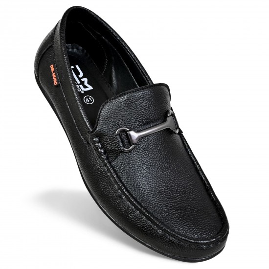 Black Formal Loafers For Men DM 1062 -DelMuro