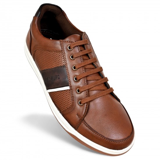 Tan Casual Shoes For Men DM 1065 -DelMuro