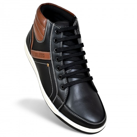 Black Casual Shoes For Men DM 1066 -DelMuro