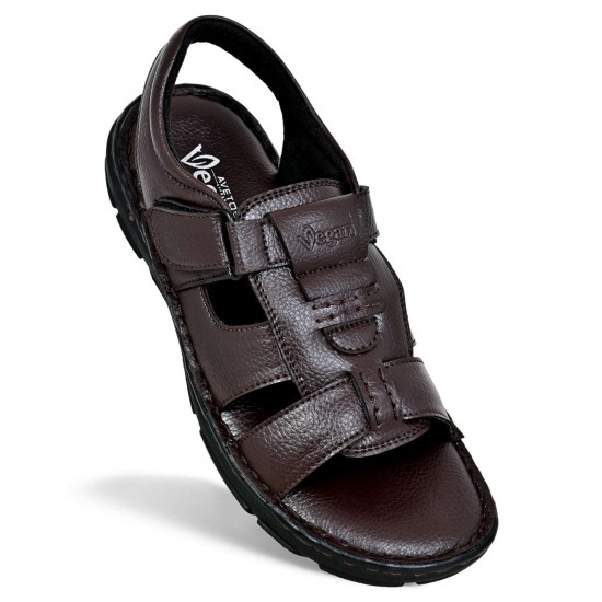 Avetos Vegan Brown Non Leather Sandal For Men VE 7001