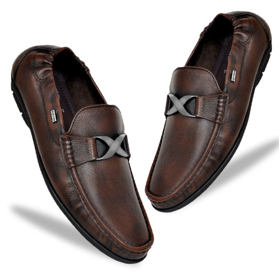 Brown Casual Loafers For Men AV 5126-Avetos